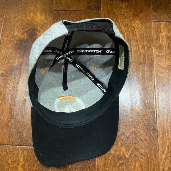 Think Geek Overwatch Logo Video Game Grey Black Snapback Hat Cap Unisex One Size - Picture 5 of 5